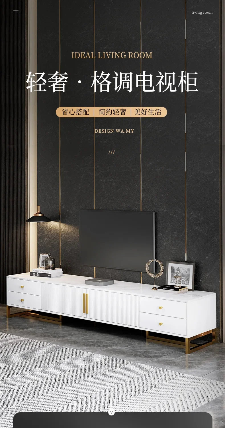 80'' Storage Tv Stand Premium Simple Console Minimalist Tv Cabinet Simple Stylish Mobili Per La Casa Living Room Furniture