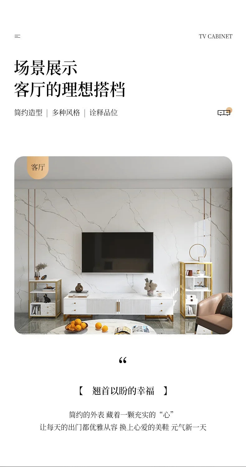 80'' Storage Tv Stand Premium Simple Console Minimalist Tv Cabinet Simple Stylish Mobili Per La Casa Living Room Furniture